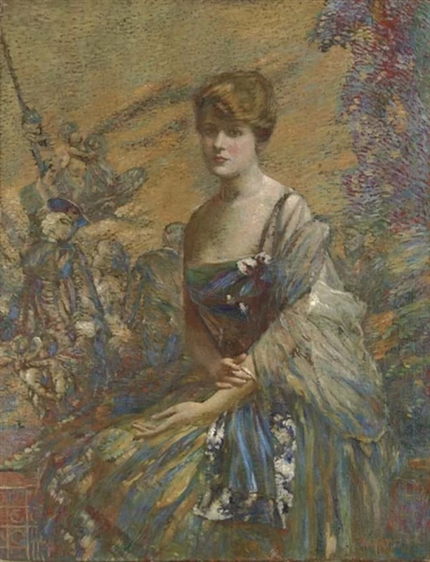 La signora in blu